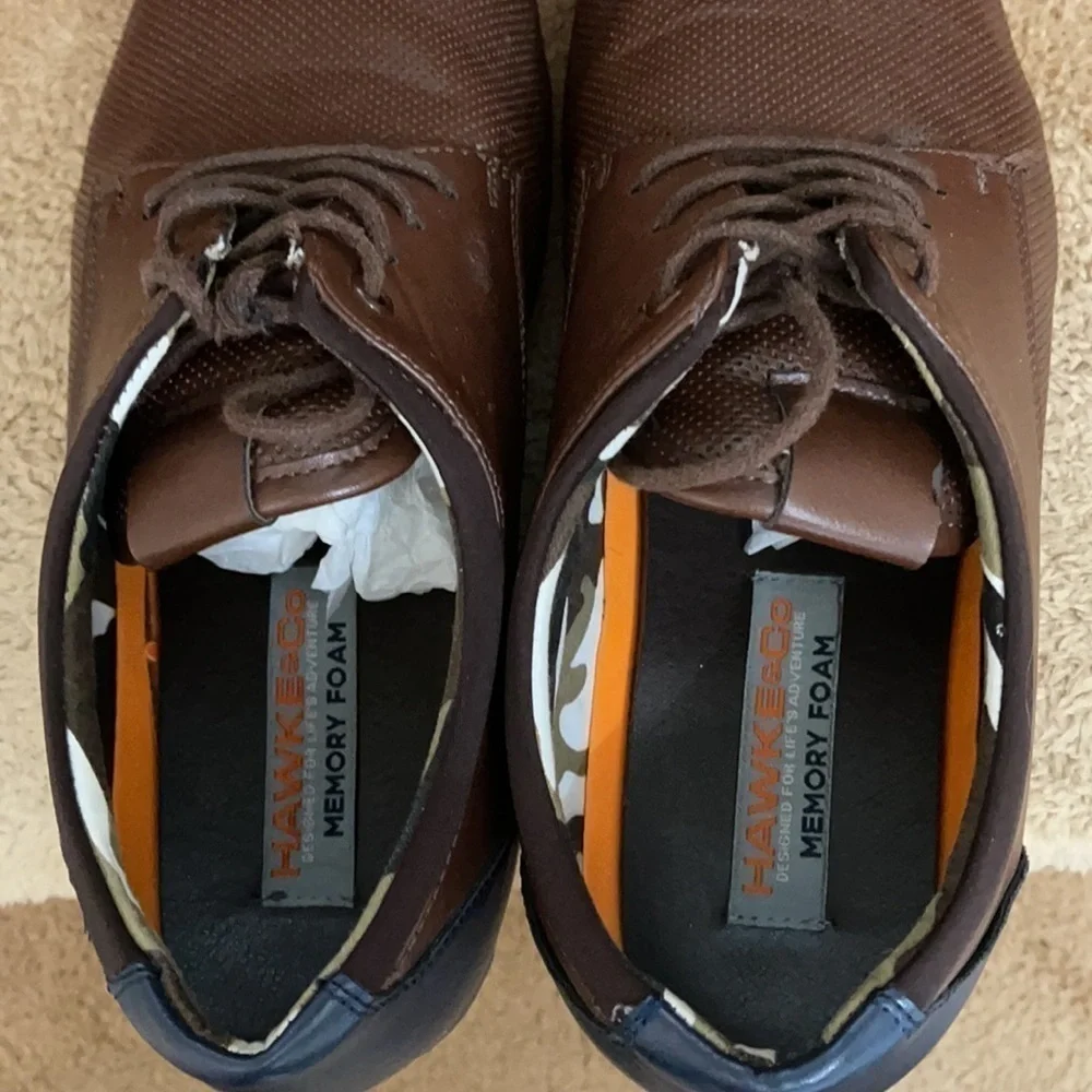 Hawke & Co Memory Foam Men's Business Casual Shoes Size 10